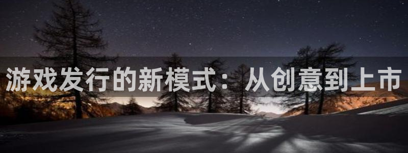 银河官网平台代理条件如何：游戏发行的新模式：从创意到上市